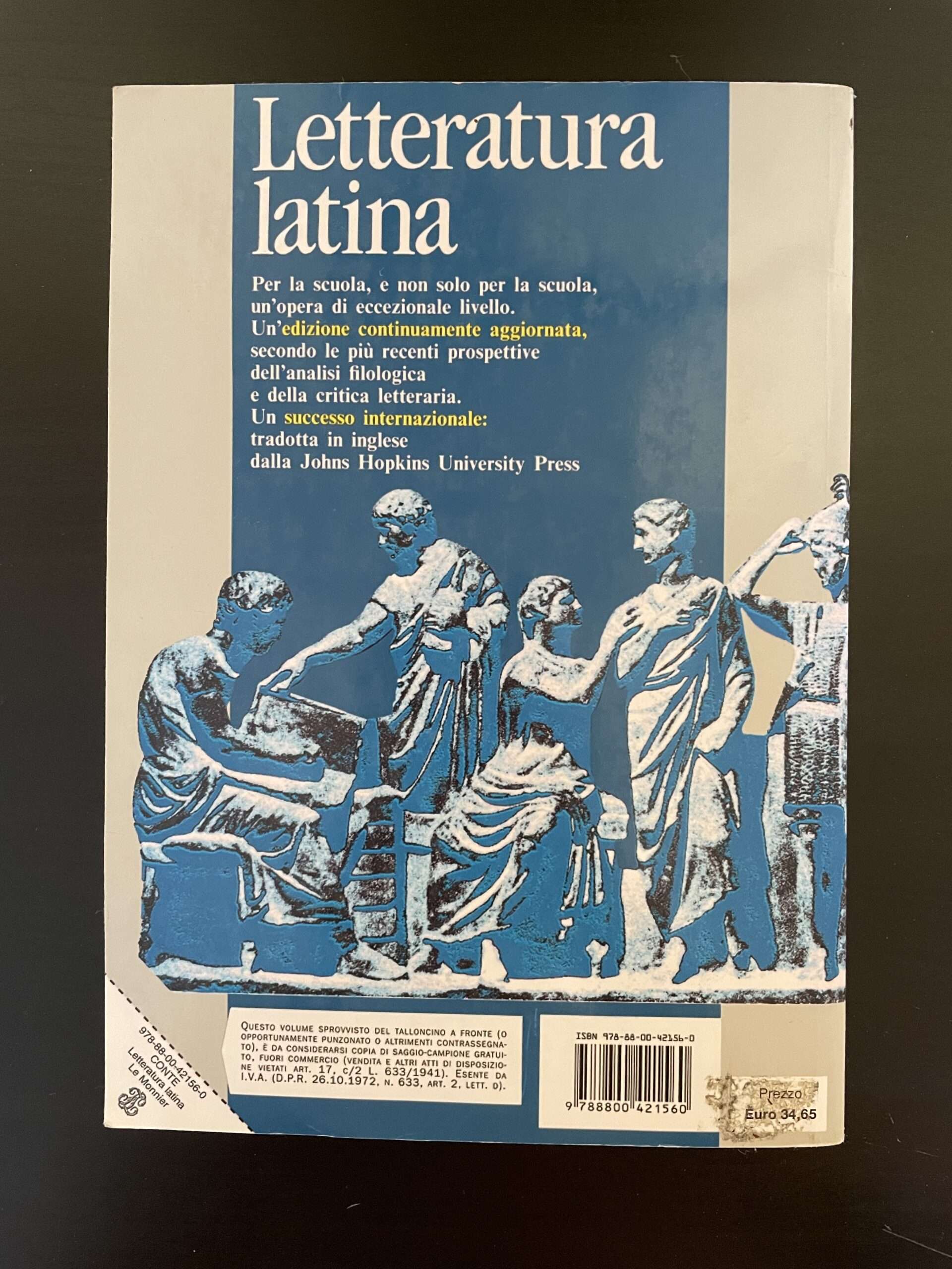 Letteratura latina. Manuale storico dalle origini alla fine dell'impero  romano (Nuova edizione) - Stucampus