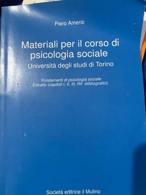 Materiali per il corso di psicologia sociale