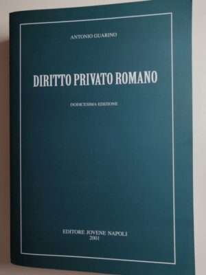 Diritto privato romano. antonio guarino