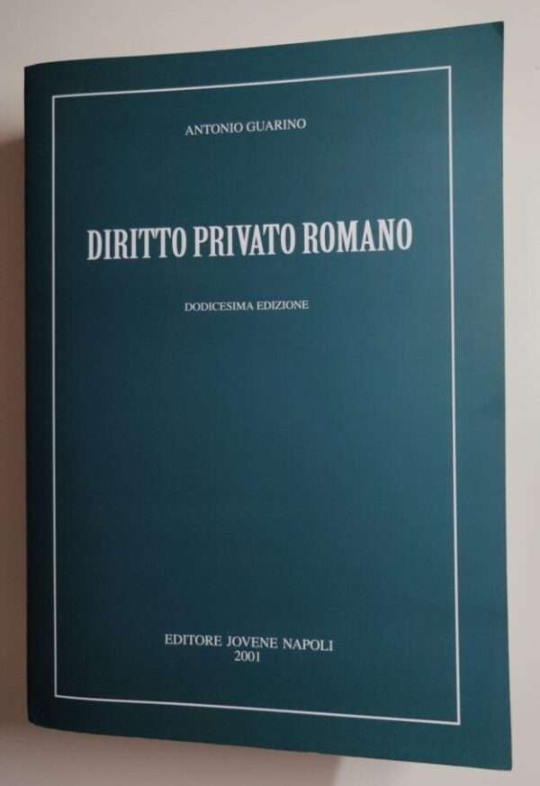 Diritto privato romano. antonio guarino