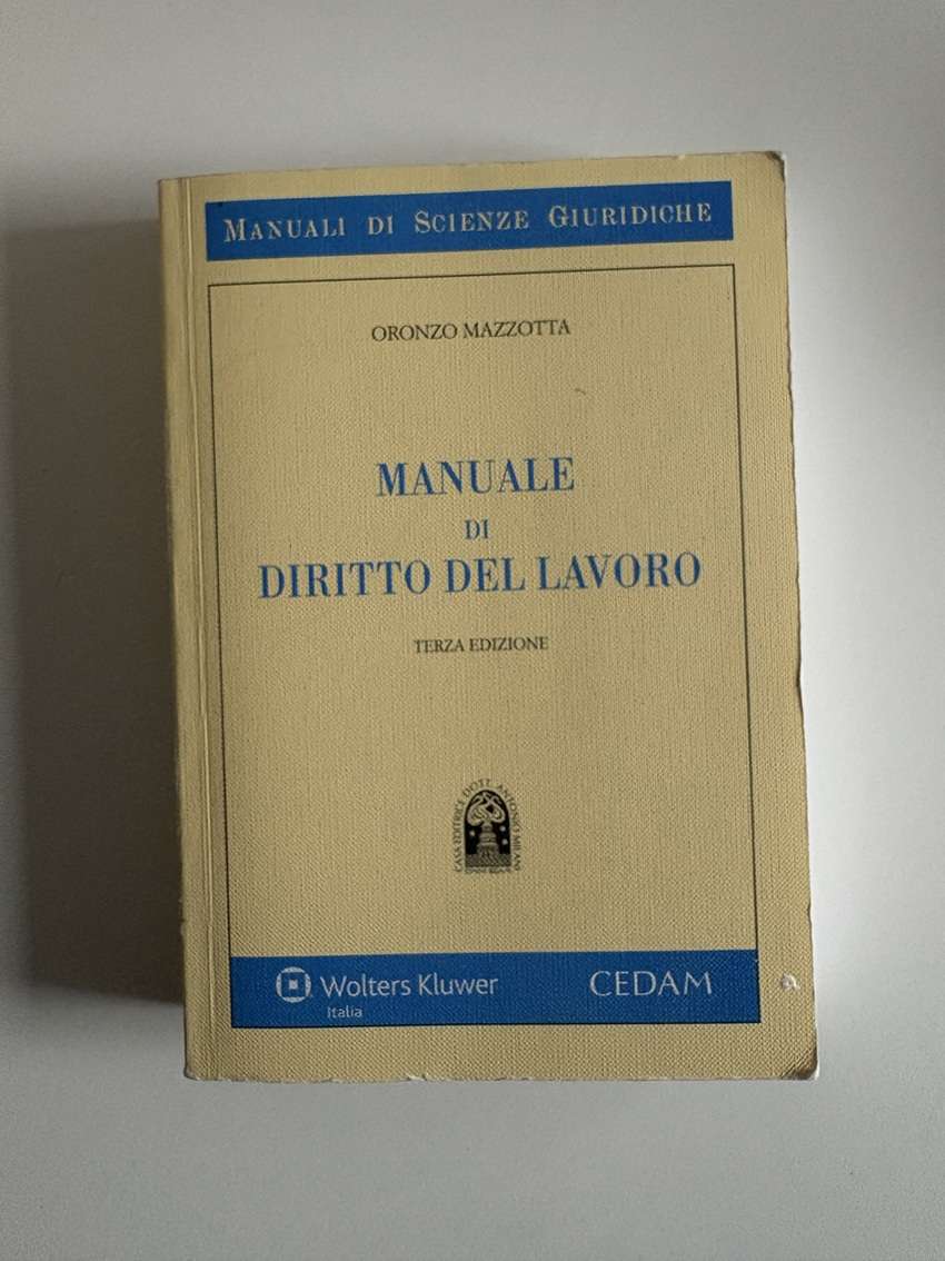 Manuale di diritto del lavoro