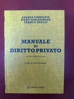 manuale di diritto privato torrente/schlesinger