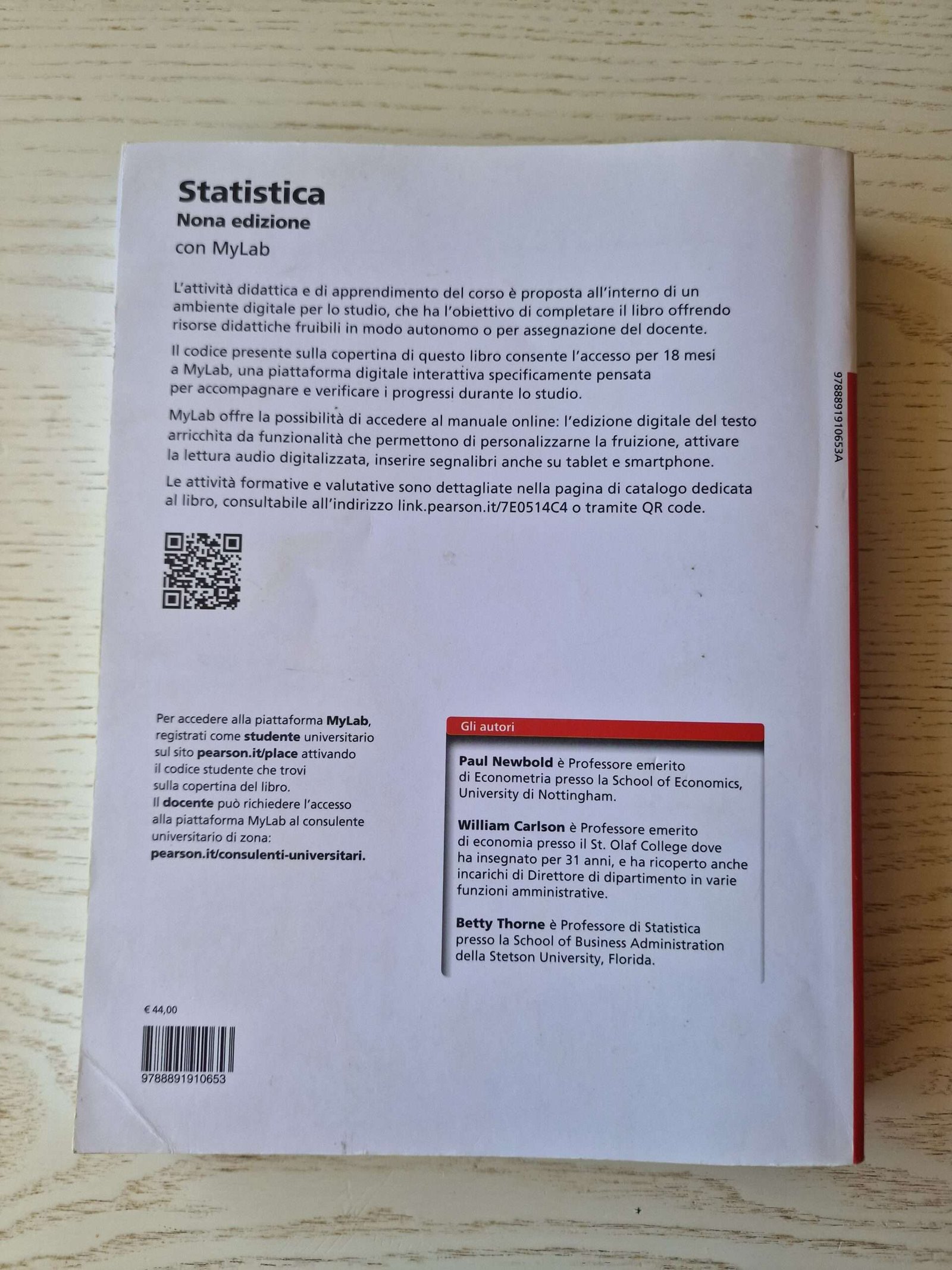 STATISTICA. EDIZ. MYLAB PEARSON EDUCATION 9788891910653 NEWBOLD - immagine 2
